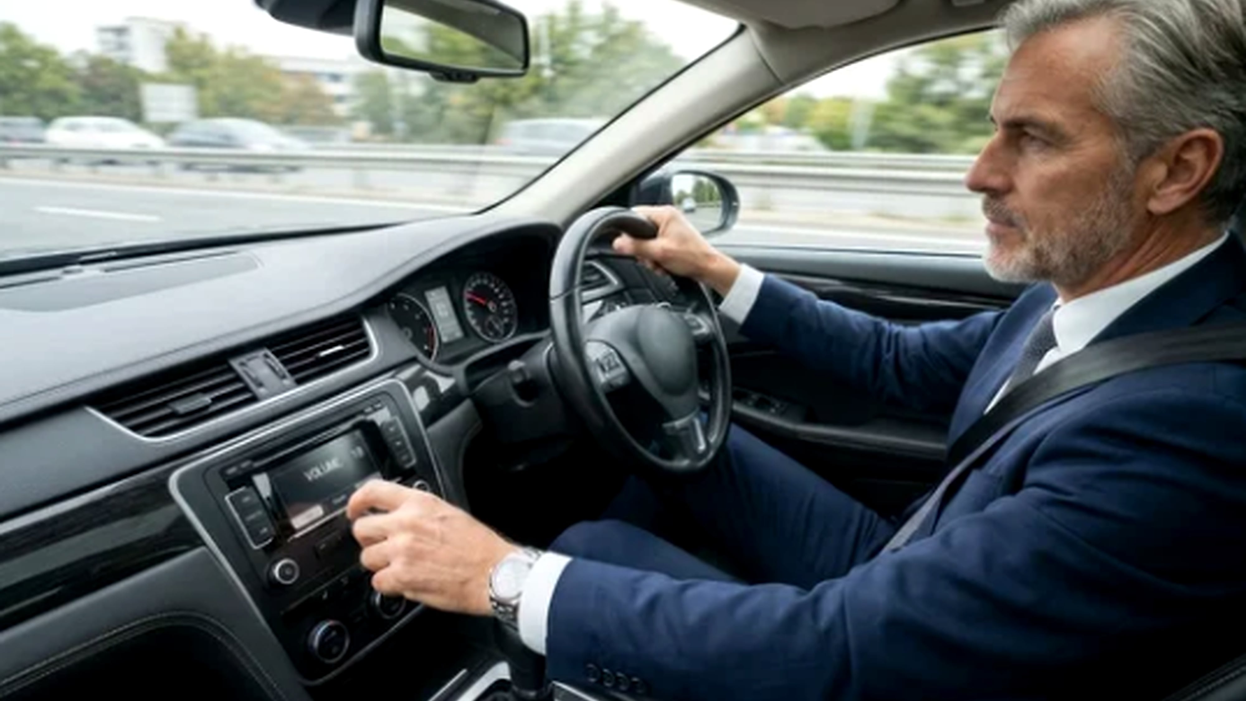 man driving